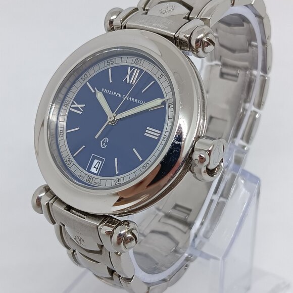Philippe Charriol Classic 9010903 Womens 35mm Horsebit Crown S/Steel Swiss Watch